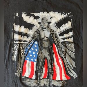Men’s WWE The Under Taker I Respect America Graphic Tee MINT CONDITION